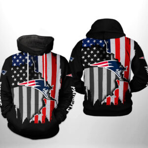 New England Patriots NFL US Flag Team 3D Printed Hoodie/Zipper Hoodie - 95448b5cf7e8