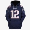New England Patriots Ncaa Football Tom Brady 3D Hoodie For Men For Women New England Patriots All Over Printed Hoodie. New England Patriots 3D Full Printing Shirt - f22b30d00411