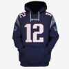 New England Patriots Ncaa Football Tom Brady 3d Hoodie For Men For Women New England Patriots All Over Printed Hoodie. New England Patriots 3d Shirt - aabe3dbf03b9