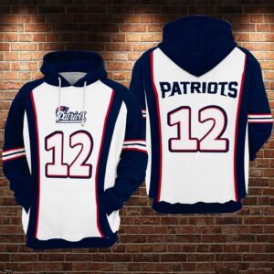 New England Patriots Nfl Football Blue White 3D Hoodie For Men For Women New England Patriots All Over Printed Hoodie. New England Patriots 3D Full Printing Shirt - 9d83cd6a7875