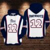 New England Patriots Nfl Football Blue White 3d Hoodie For Men For Women New England Patriots All Over Printed Hoodie. New England Patriots 3d Shirt - c1a24bf3c9cd