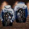 New England Patriots Nfl Football Skull Death 3d Hoodie For Men For Women New England Patriots All Over Printed Hoodie. New England Patriots 3d Shirt - 128c1d9b5e62