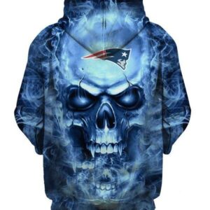 New England Patriots Nfl Football Skull Hoodie All Over Print 3D Hoodie 3D Sweatshirt Clothing Hoodie21607 - 06aec079168d