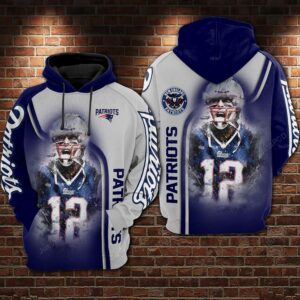New England Patriots Nfl Football Tom Brady 3d Hoodie For Men For Women New England Patriots All Over Printed Hoodie. New England Patriots 3d Shirt - e12bf2171758