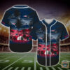 New England Patriots Nfl Palm Tree Baseball Jersey