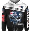 New England Patriots Nfl Skull Pullover And Zippered Hoodies Custom 3D Graphic Printed 3D Hoodie All Over Print Hoodie For Men For Women - 1d672766e3d3