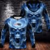 New England Patriots Skull 3D Hoodie For Men For Women All Over Printed Hoodie - 0f55b00baf8e