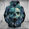 New England Patriots Skull Graphic Pullover And Zippered Hoodies Custom 3D Graphic Printed 3D Hoodie All Over Print Hoodie For Men For Women - 83c255d8cf71
