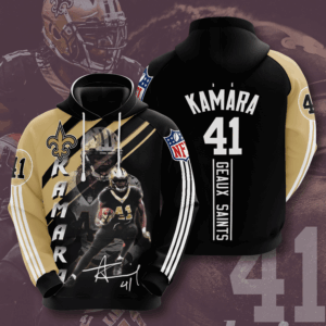 New Orleans Saints Alvin Kamara 3D Hoodie Sweatshirt For Fans Men Women All Over Printed Hoodie - a18e271a59b3