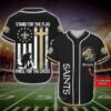 New Orleans Saints Nfl Custom Name Baseball Jersey