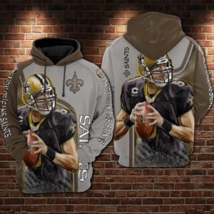 New Orleans Saints Nfl Football Drew Brees 3D Hoodie Sweatshirt For Fans Men Women New Orleans Saints All Over Printed Hoodie. Drew Brees 3D Full Printing Shirt - 929c9a9866dd