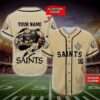 New Orleans Saints Nfl Personalized Baseball Jersey