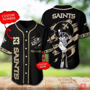 New Orleans Saints Nfl Personalized Baseball Jersey Shirt