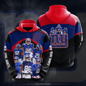 New York Giants 3D Hoodie - efa4b8836a86