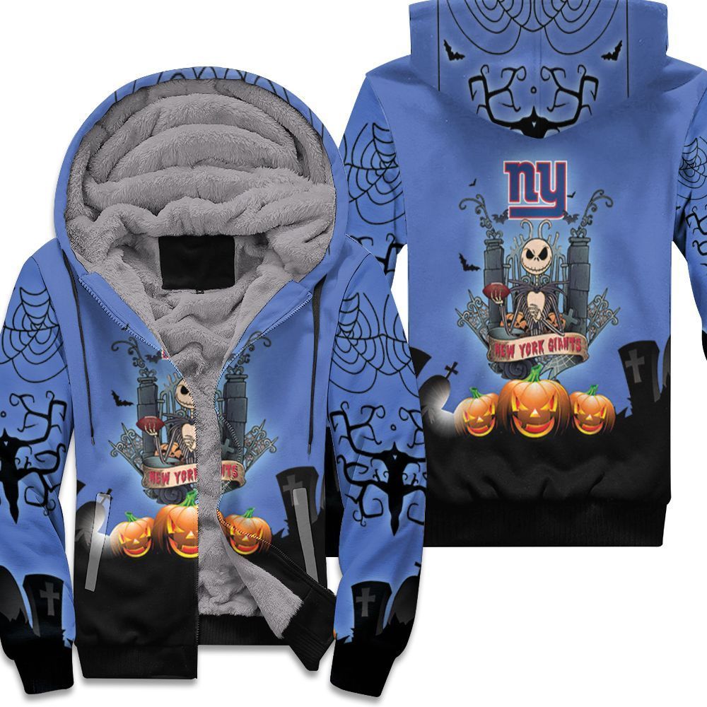 New York Giants And Jack Skellington 3D Hoodie Unisex Fleece Hoodie - 4bd9898c4484 New York Giants And Jack Skellington 3D Hoodie Unisex Fleece Hoodie - 4bd9898c4484