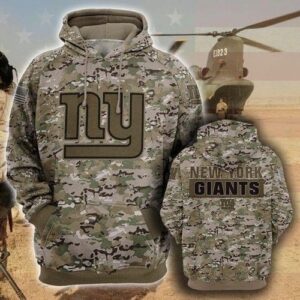 New York Giants Camo Pullover And Zippered Hoodies Custom 3d Graphic Printed 3d Hoodie For Men For Women - 22e4b1342b27