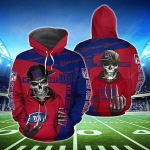 New York Giants Hiphop Skeleton Pullover And Zippered Hoodies Custom 3d Graphic Printed 3d Hoodie For Men For Women - a6773c031744