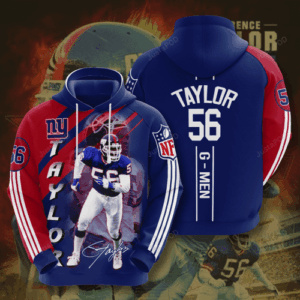 New York Giants Lawrence Taylor 3D Hoodie For Men For Women - 7cc86bd796f3