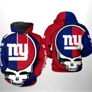 New York Giants NFL Grateful Dead 3D Printed Hoodie/Zipper Hoodie - cce8007739ba