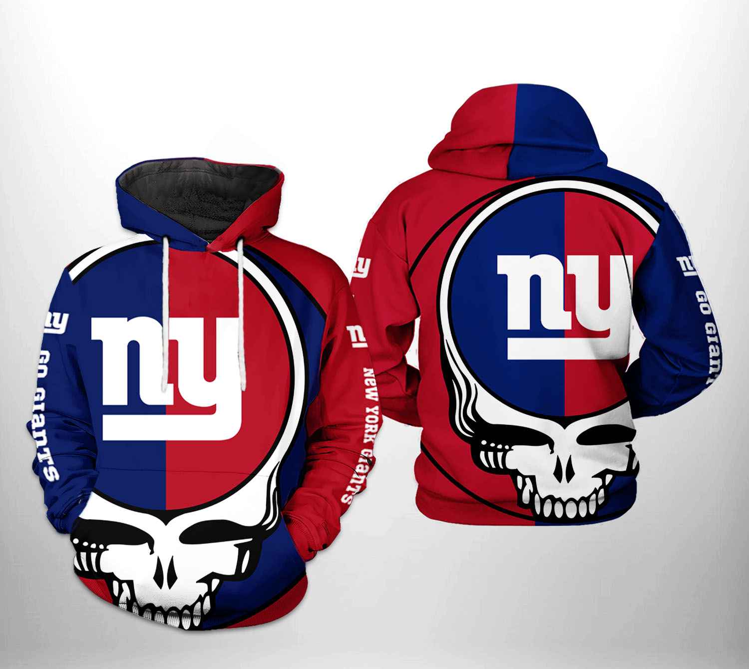 New York Giants NFL Grateful Dead 3D Printed Hoodie/Zipper Hoodie - cce8007739ba New York Giants NFL Grateful Dead 3D Printed Hoodie/Zipper Hoodie - cce8007739ba