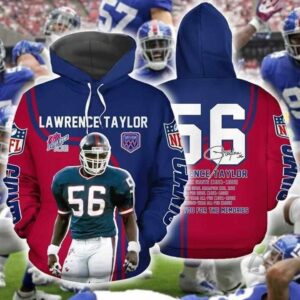 New York Giants Nfl Football Lawrance Taylor 3D Hoodie For Men For Women New York Giants All Over Printed Hoodie. New York Giants 3D Full Printing Shirt - 961eee7d0829