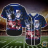 New York Giants Nfl Palm Tree Baseball Jersey
