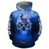 New York Giants Skull Pullover And Zippered Hoodies Custom 3d Graphic Printed 3d Hoodie For Men For Women - 72d93e2aa352
