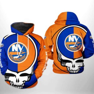New York Islanders NHL Grateful Dead 3D Printed Hoodie/Zipper Hoodie - db4d9f00f216
