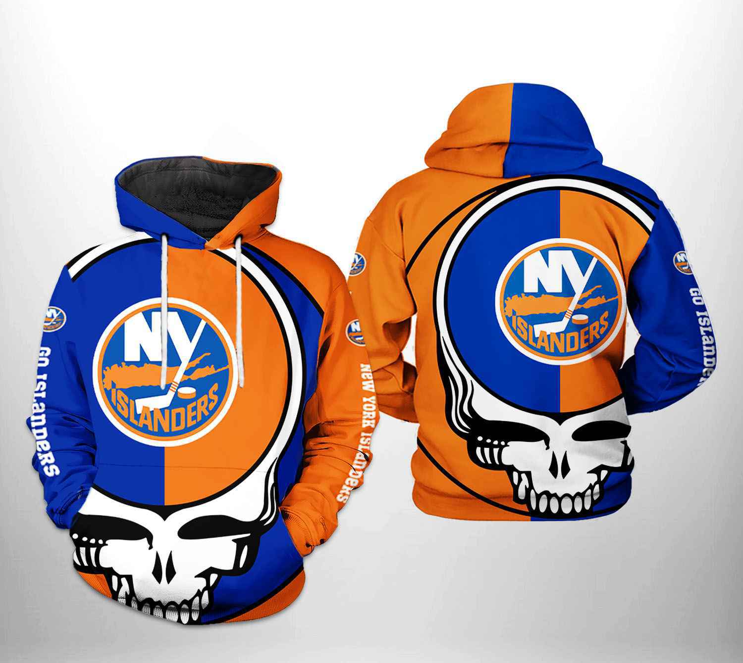 New York Islanders NHL Grateful Dead 3D Printed Hoodie/Zipper Hoodie - db4d9f00f216 New York Islanders NHL Grateful Dead 3D Printed Hoodie/Zipper Hoodie - db4d9f00f216