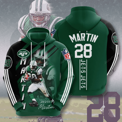 New York Jets Curtis Martin 3D Hoodie For Men For Women New York Jets Curtis Martin 3D Hoodie For Men For Women