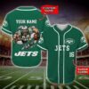 New York Jets Nfl Personalized Baseball Jersey