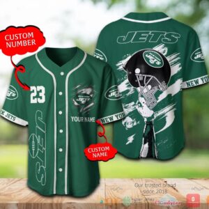 New York Jets Nfl Personalized Baseball Jersey Shirt
