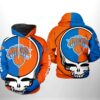 New York Knicks NBA Grateful Dead 3D Printed Hoodie/Zipper Hoodie - 2edf475187e9