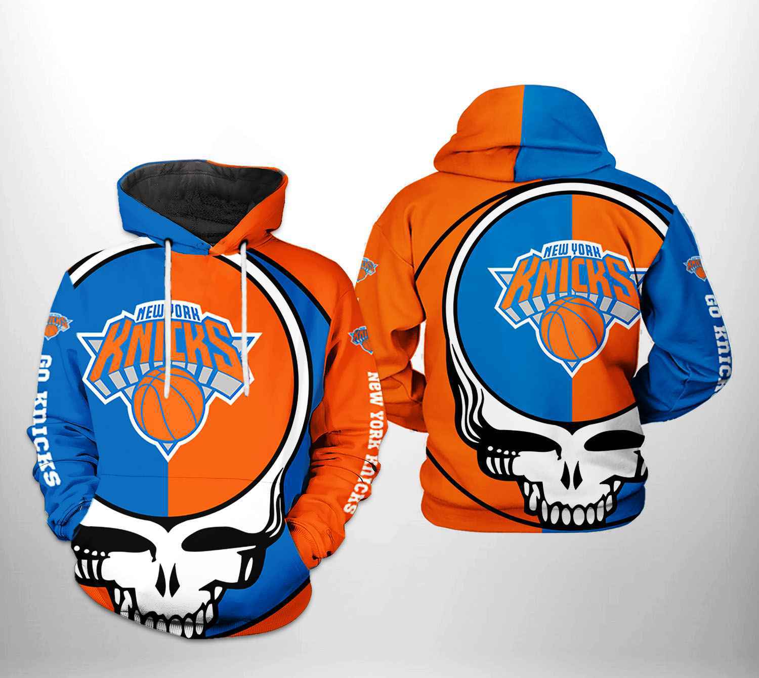 New York Knicks NBA Grateful Dead 3D Printed Hoodie/Zipper Hoodie - 2edf475187e9 New York Knicks NBA Grateful Dead 3D Printed Hoodie/Zipper Hoodie - 2edf475187e9