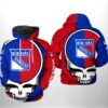 New York Rangers NHL Grateful Dead 3D Printed Hoodie/Zipper Hoodie - 071d16b58b15
