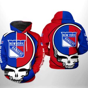 New York Rangers NHL Grateful Dead 3D Printed Hoodie/Zipper Hoodie - 071d16b58b15