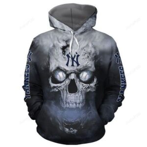 New York Yankees Baseball Skull 3d Hoodie For Men For Women All Over Printed Hoodie - 613c90d9c1a6
