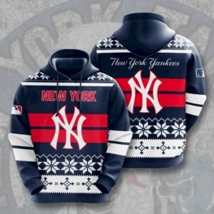 New York Yankees Christmas Pullover And Zippered Hoodies Custom 3D Graphic Printed 3D Hoodie All Over Print Hoodie For Men For Women - 82f6e5f94a65