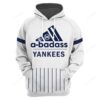New York Yankees Mlb Football White 3d Hoodie For Men For Women New York Yankees All Over Printed Hoodie. New York Yankees 3d Full Printing Shirt - c4f7a33b8de9