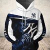 New York Yankees Nfl Football Mlb Skull 3d Hoodie For Men For Women New York Yankees All Over Printed Hoodie. New York Yankees 3d Full Printing Shirt - d527883c321b