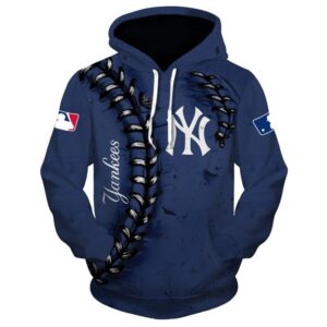 New York Yankees Pullover And Zippered Hoodies Custom 3D New York Yankees Graphic Printed 3D Hoodie All Over Print Hoodie For Men For Women - ed7ccc38a539