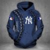 New York Yankees Zip 3D Hoodie All Over Print - ab80fe2a1682