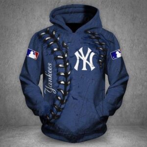 New York Yankees Zip 3D Hoodie All Over Print - ab80fe2a1682