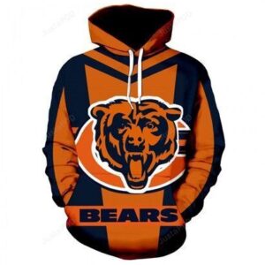 Nfl American Football Cool Chicago Bears Pullover And Zippered Hoodies Custom 3d Graphic Printed 3d Hoodie For Men For Women - 5671184e34be
