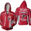 Nfl Atlanta Falcons Zippered Hoodie 3D Hoodie 3D Hoodie Sweatshirt For Fans Men Women All Over 3D Printed Zip Hoodie Hoodie Shirt 2020 - 0ea6f49570fe