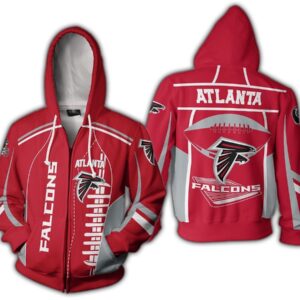 Nfl Atlanta Falcons Zippered Hoodie 3D Hoodie 3D Hoodie Sweatshirt For Fans Men Women All Over 3D Printed Zip Hoodie Hoodie Shirt 2020 - 0ea6f49570fe