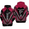 Nfl Atlanta Falcons Zippered Hoodie For Fan Newest Design Zip Up 3D Hoodie - a24ebae246a9
