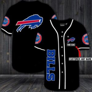 Nfl Buffalo Bills Custom Name Baseball Jersey Shirt