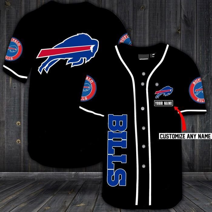 Nfl Buffalo Bills Custom Name Baseball Jersey Shirt Nfl Buffalo Bills Custom Name Baseball Jersey Shirt