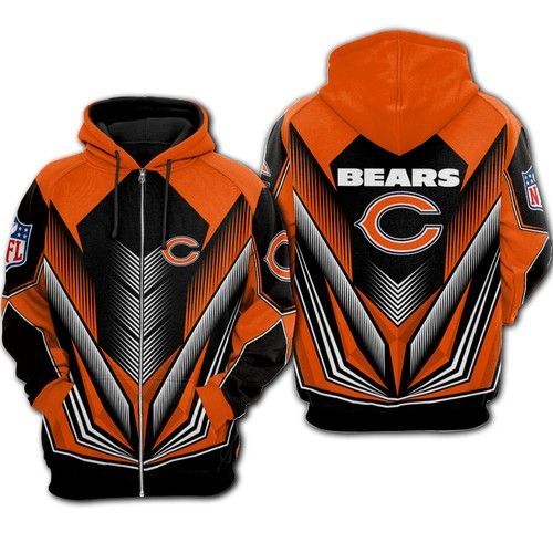 Nfl Chicago Bears Zippered Hoodie For Fan Newest Design Zip Up 3D Hoodie - 70fec1a45bdd Nfl Chicago Bears Zippered Hoodie For Fan Newest Design Zip Up 3D Hoodie - 70fec1a45bdd